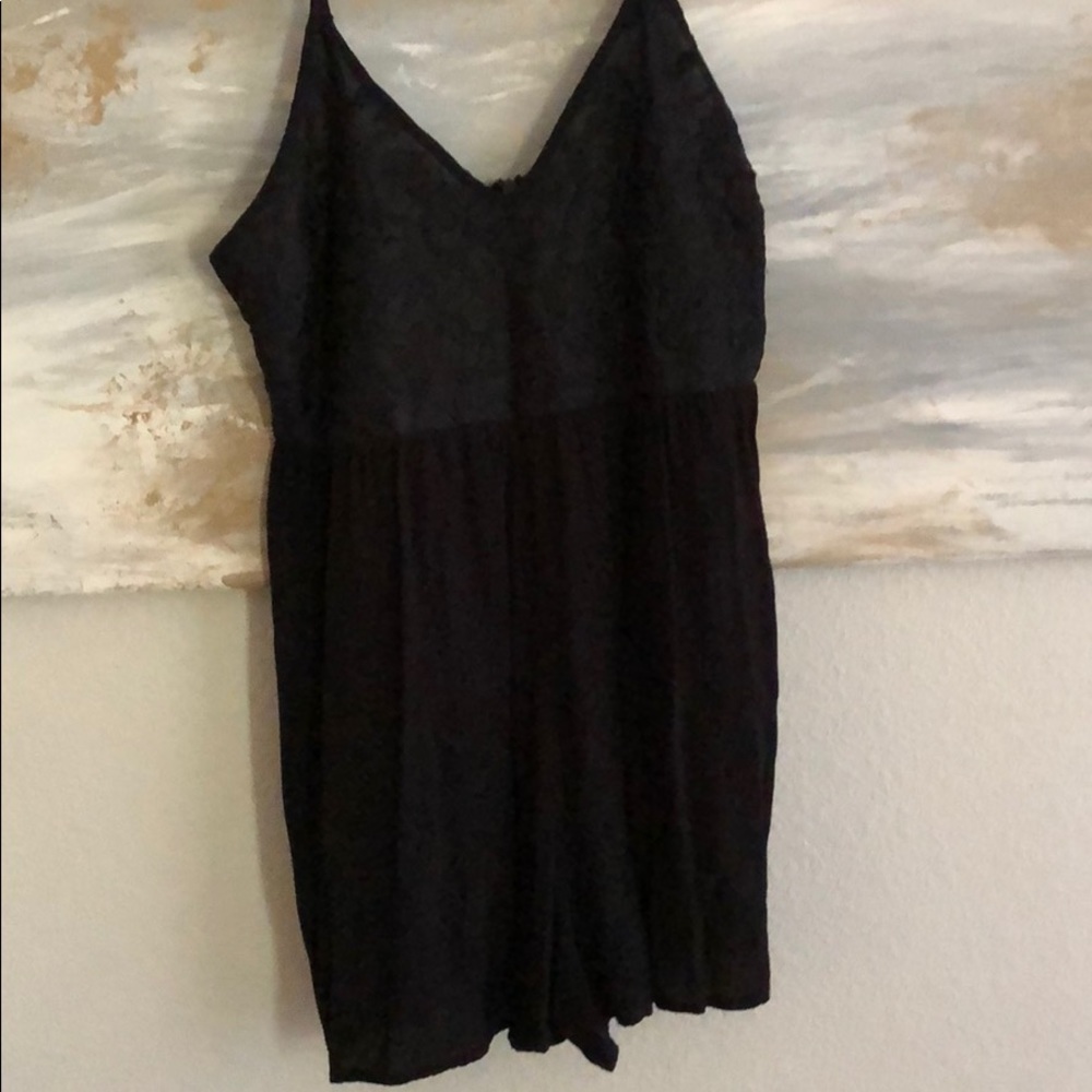 Flirty Black romper